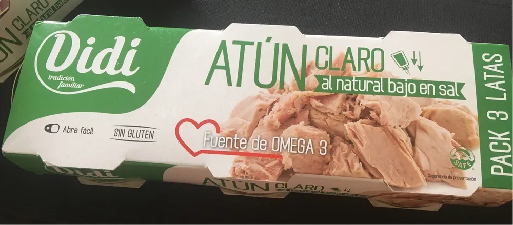 Atún Claro al natural bajo en sal