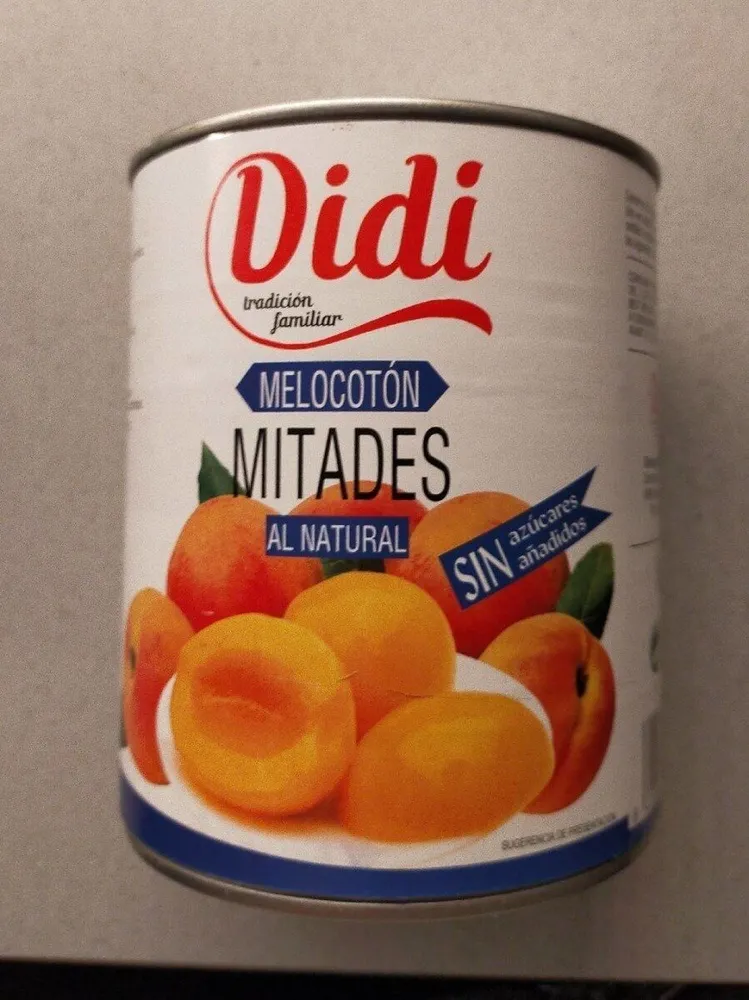 Melocotón mitades al natural