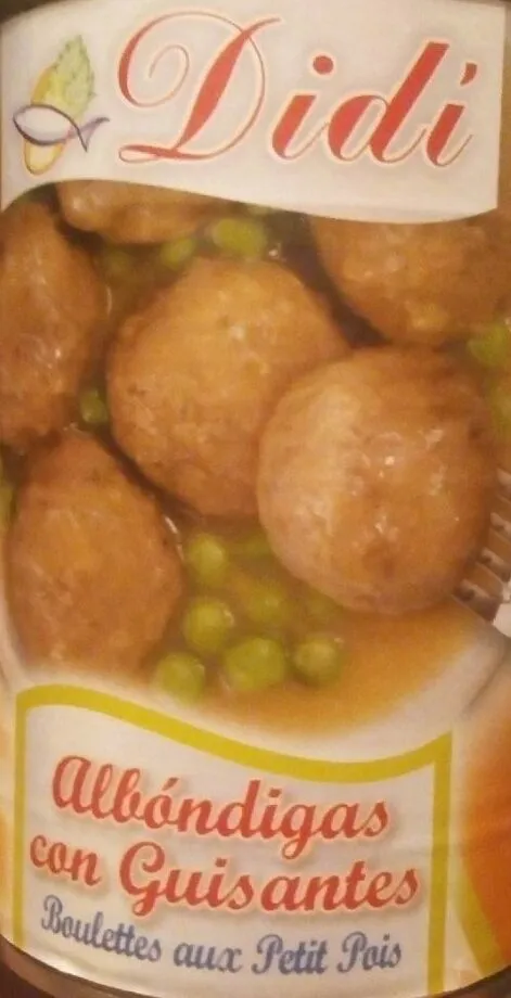 Albóndigas con guisantes