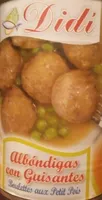 Albóndigas con guisantes