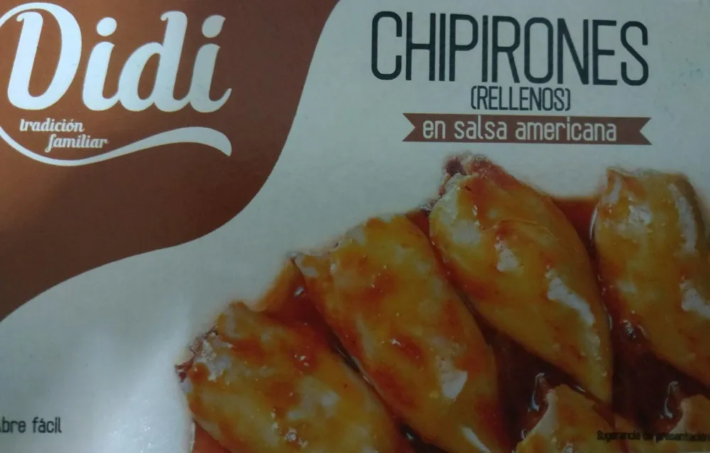 Chipirones rellenos en salsa americana