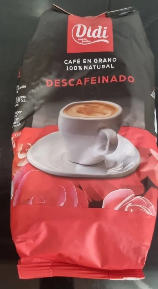 Cafe descafeinado en grano