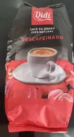 Cafe descafeinado en grano