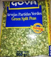 Arvejas partidas verdes