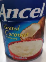 Grated coconut in heavy syrup