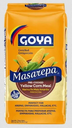 Masarepa harina de maíz amarillo precocida