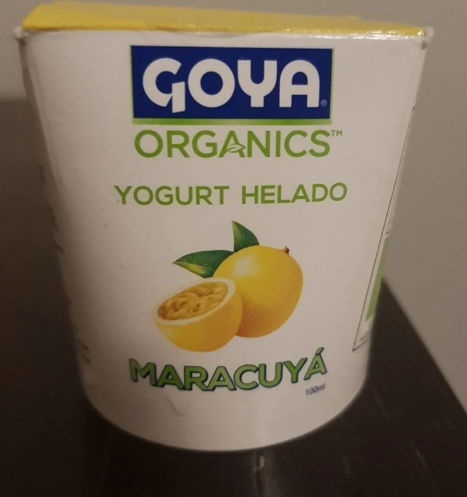 Organics yogurt helado maracuyá