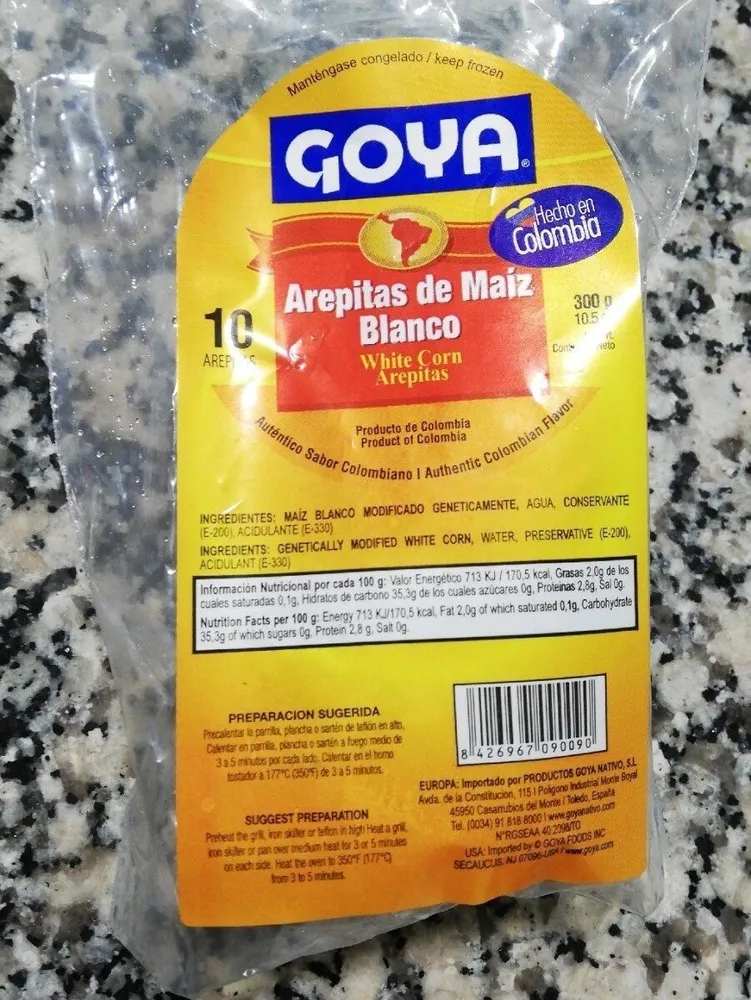 Arepitas de maíz blanco