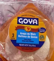 Arepa de maiz rellena de queso