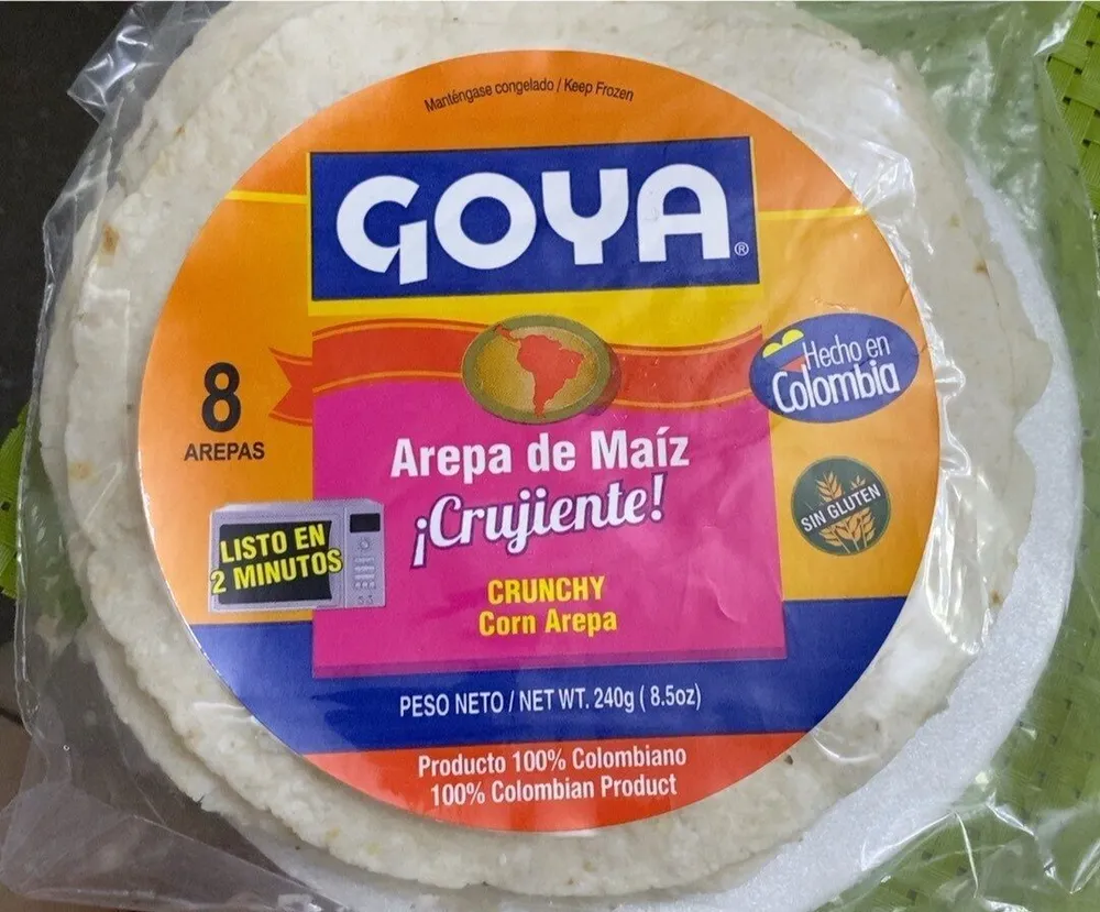 Arepa maiz crujiente
