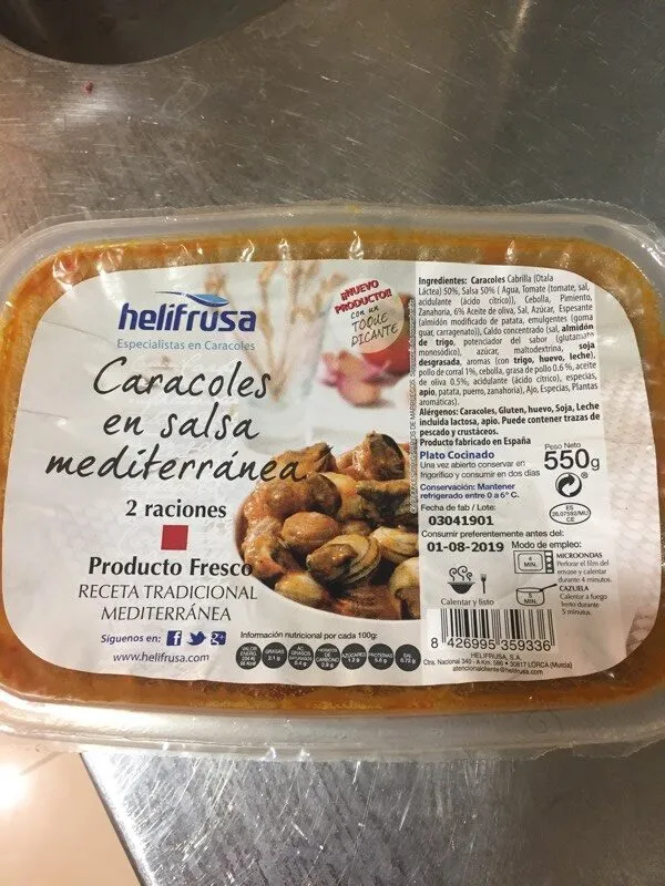 Caracoles en salsa mediterránea