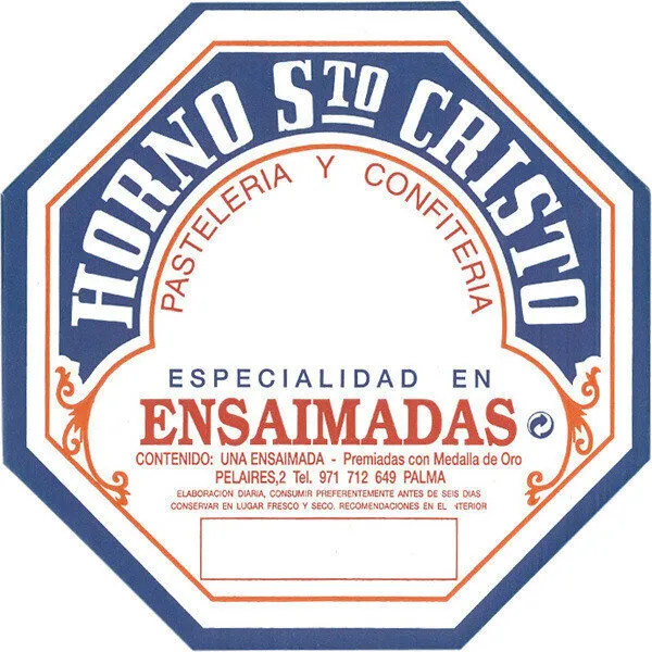 Ensaimada rellena de cabello de ángel