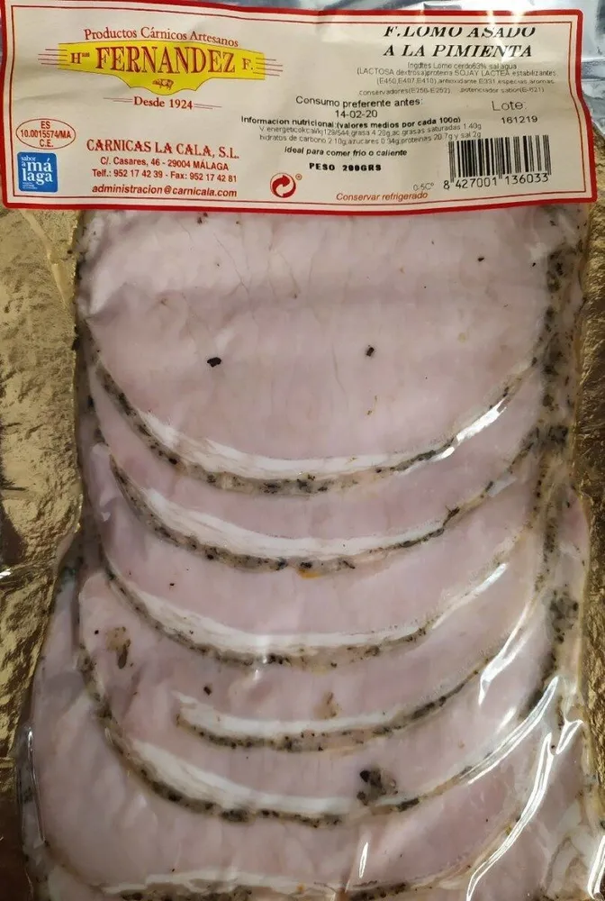 Filete de lomo a la pimienta
