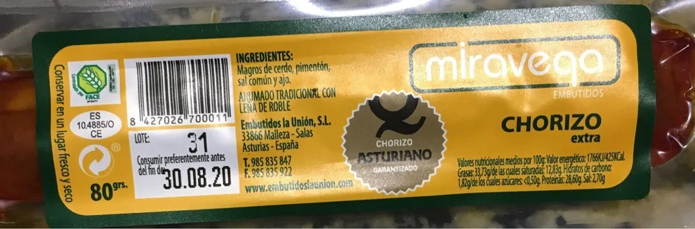 Chorizo extra