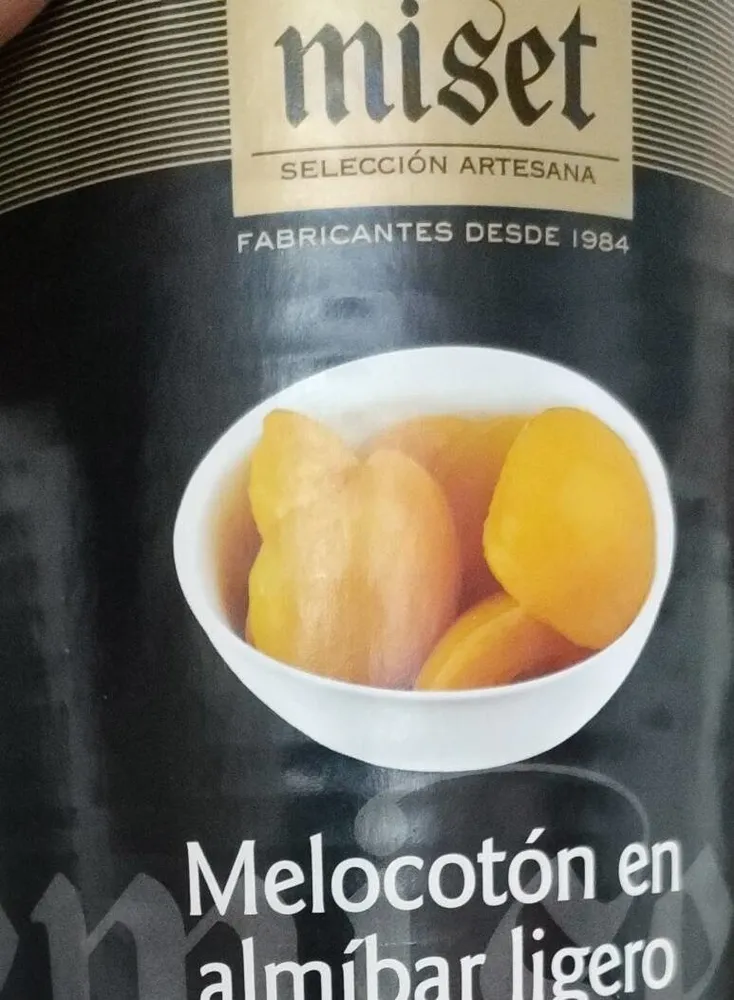 Melocotón en almíbar
