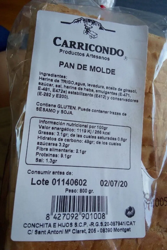 Pan de molde