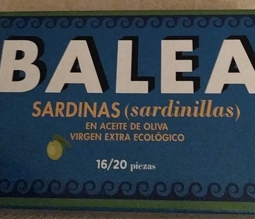 Sardinas en aceite de oliva Virgen extranjero ecologico