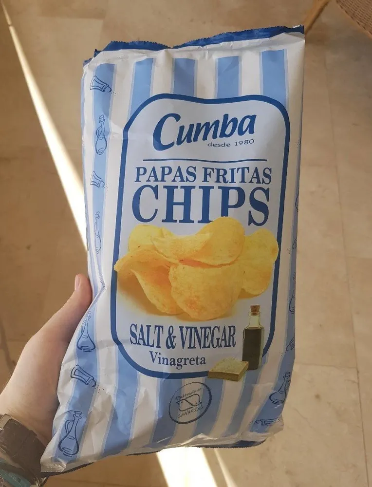 Papas fritas chips salt & vinegar