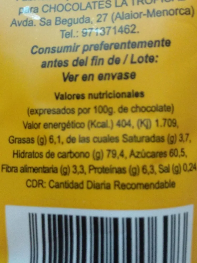 Chocolate La Tropical