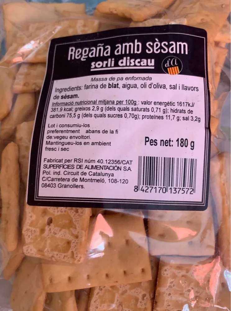 Regaña amb sèsam