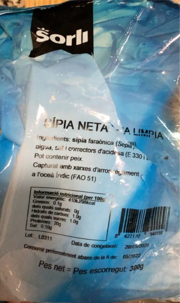 Sípia neta