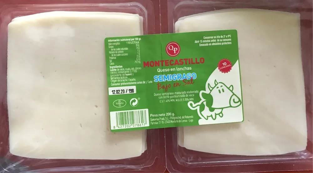 Queso en lonchas