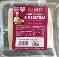 Queso en lonchas sin lactosa