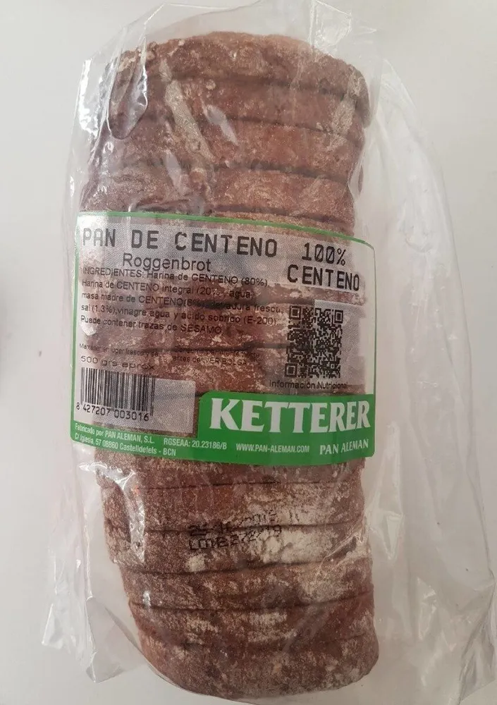 Pan de centeno 100%