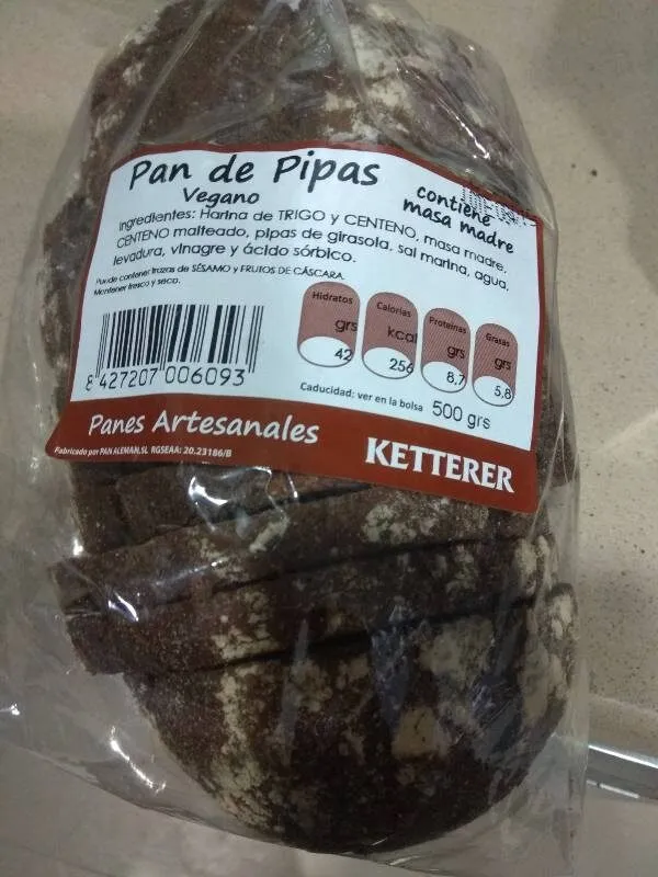 Pan de Pipas Vegano