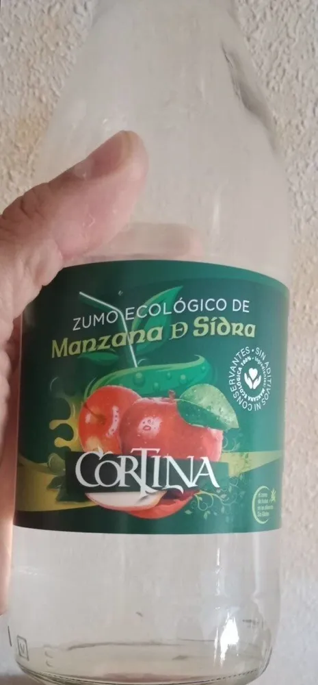 Zumo ecológico de manzana de sidra