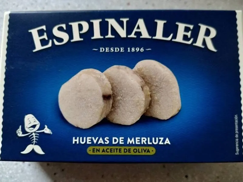 Huevas de merluza en aceite de oliva