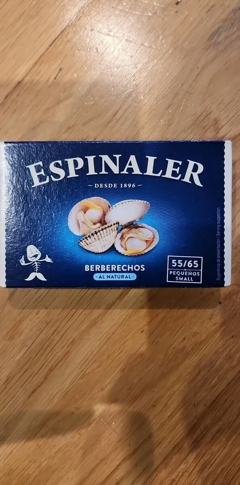 Berberechos al natural