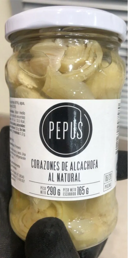 Corazones de alcachofa al natural