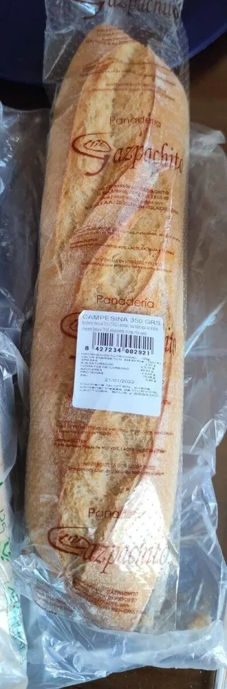 Barra de pan campesina 350gr