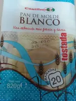 Pan de molde blanco tostada