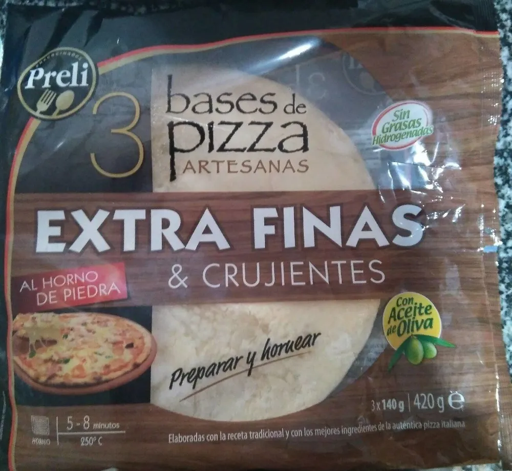 Bases de pizza artesanas