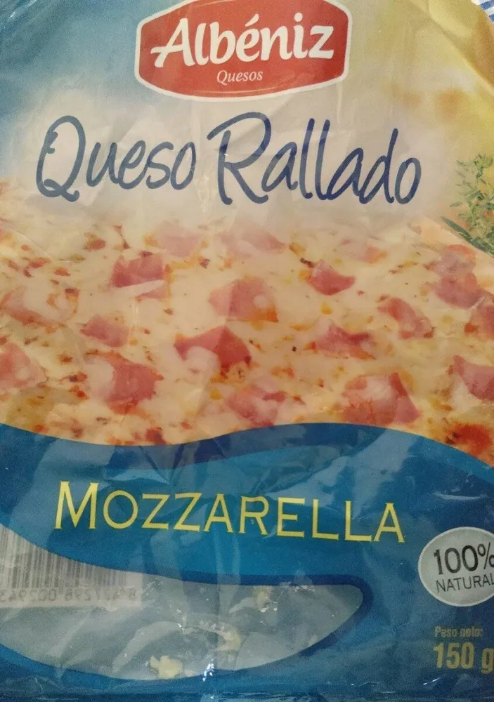 Queso rallado Mozzarella