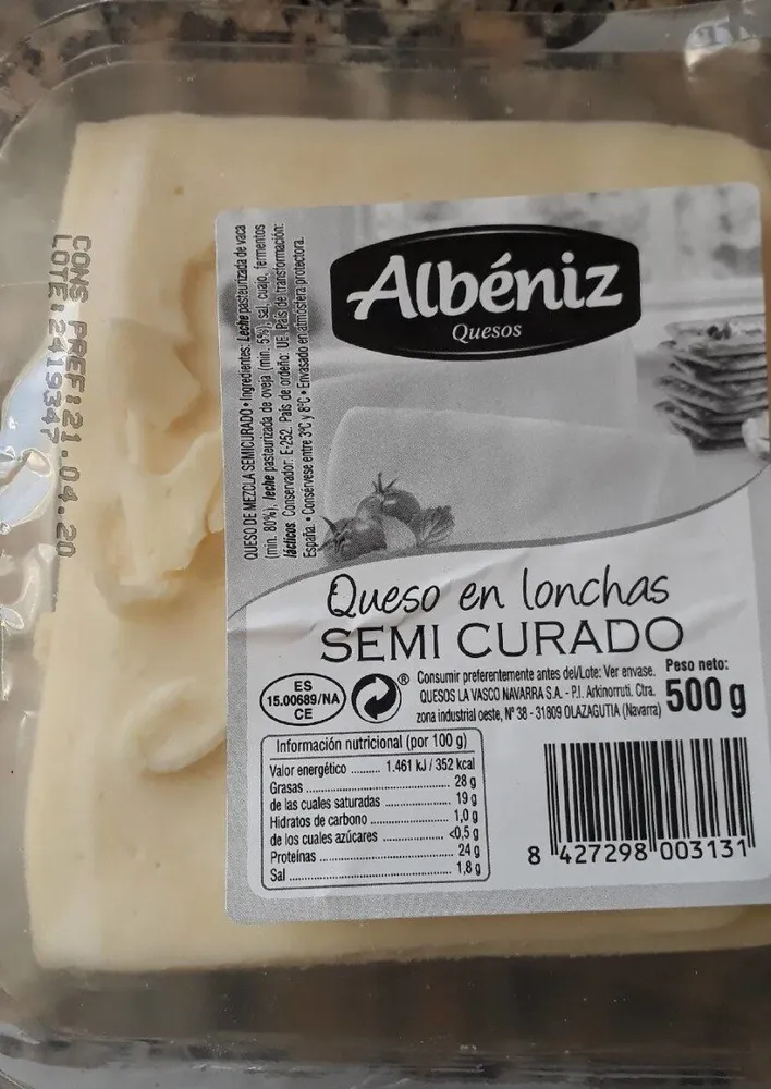 Queso en onchas