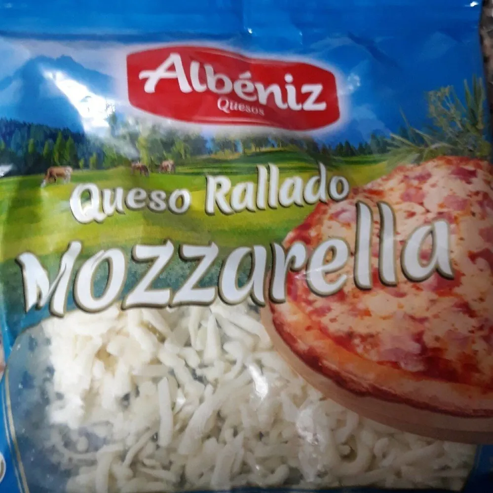 Queso mozzarella Rallado