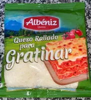 Queso rallado para gratinar