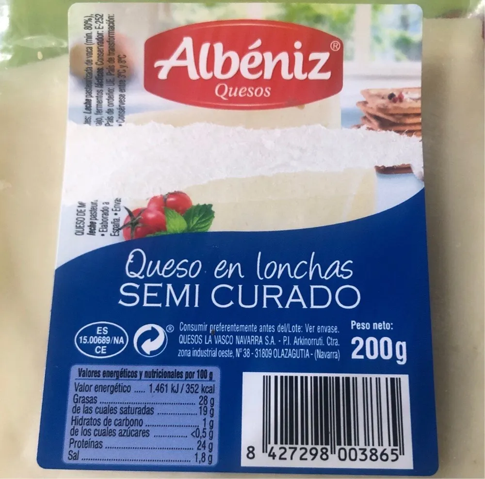 Queso en lonchas