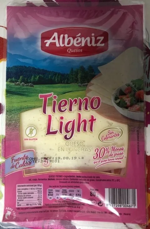 Queso tierno light