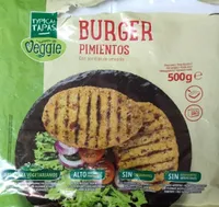 Burger Pimientos con semillas de amapola