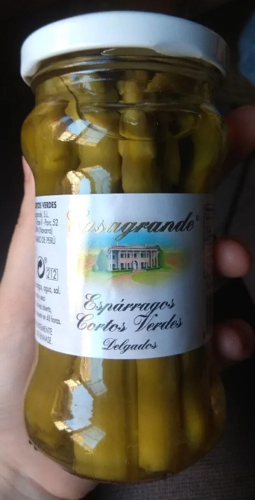 Espárragos cortos verdes