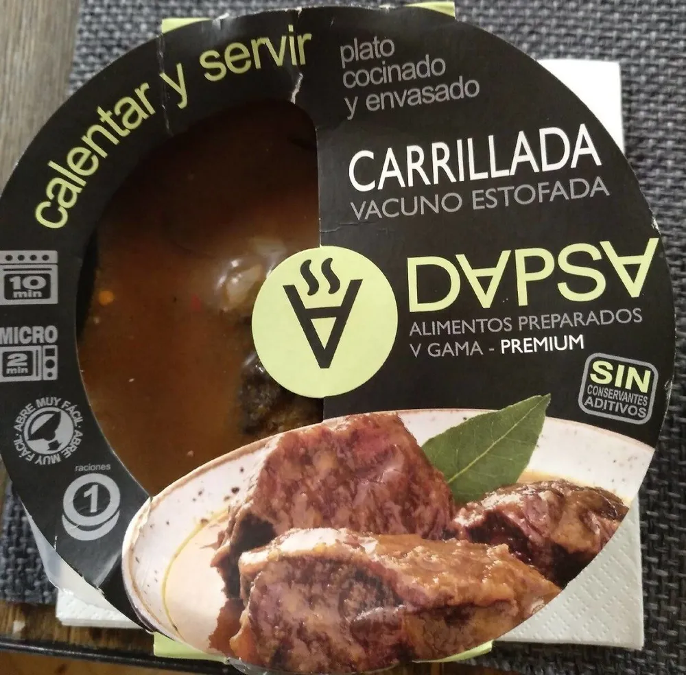 Carrillada estofada de vacuno