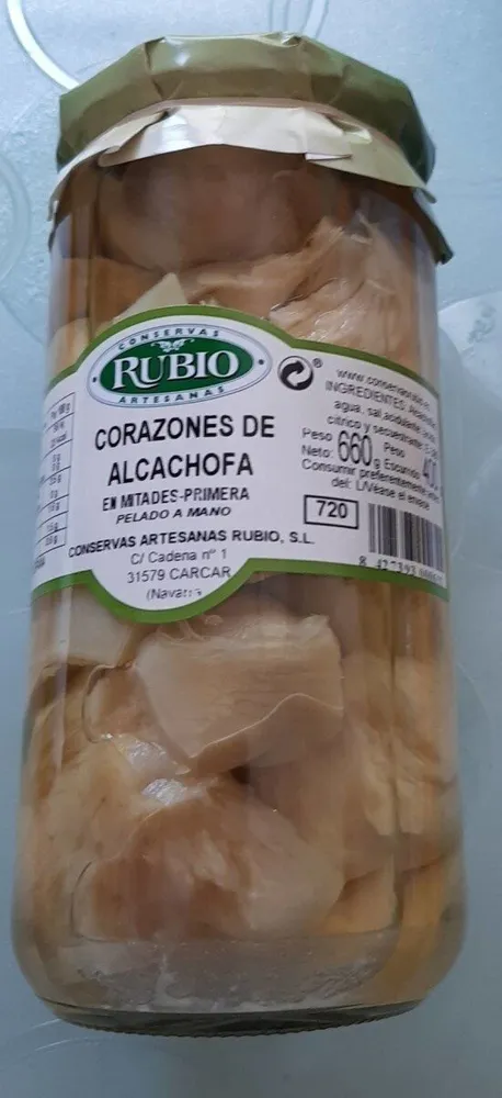 Corazones de alcachofas