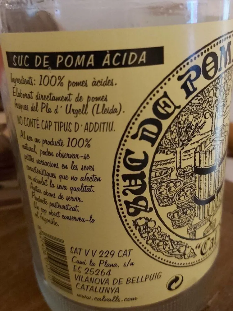 Zumo Manzana acida