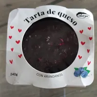 Tarta de queso con arandanos