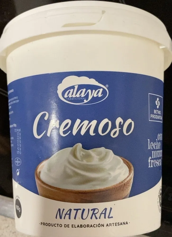 Yogur natural cremoso