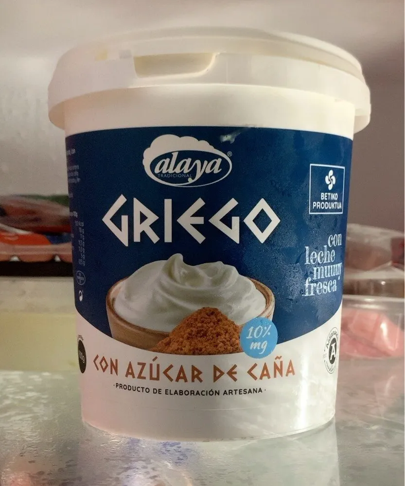 Yogur Griego con azúcar de caña